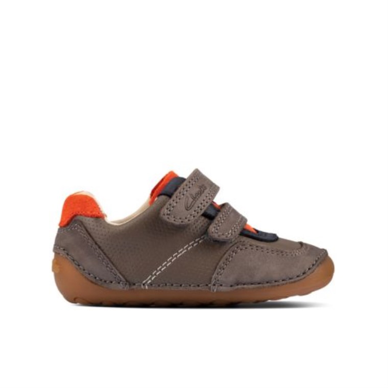 Ti Ny Crepúsculo Fst G Ajuste Clarks Gris Combi Cuero