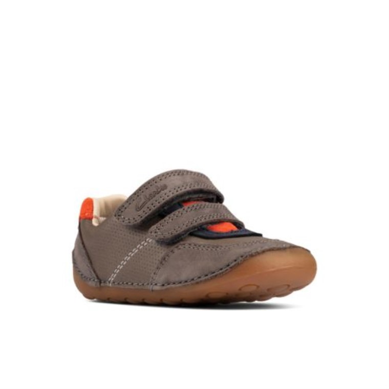 Ti Ny Crepúsculo Fst G Ajuste Clarks Gris Combi Cuero