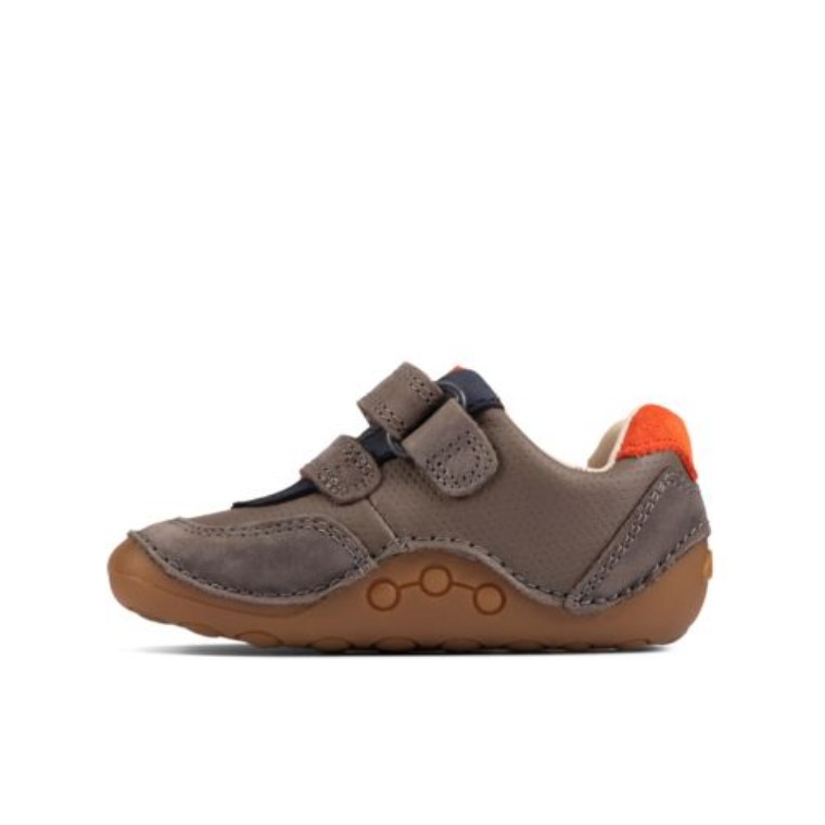 Ti Ny Crepúsculo Fst G Ajuste Clarks Gris Combi Cuero