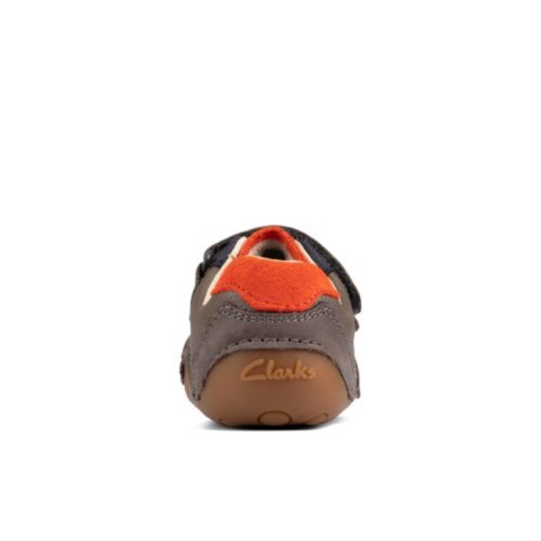 Ti Ny Crepúsculo Fst G Ajuste Clarks Gris Combi Cuero