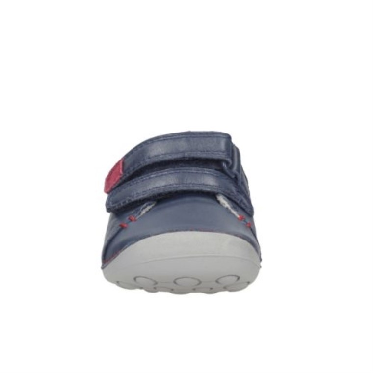 Las Nuevas Toby Fst G Fit Clarks Cuero Azul Marino