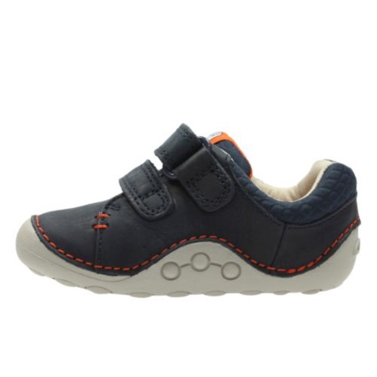 Las Nuevas Trail Fst G Fit Clarks Cuero Azul Marino