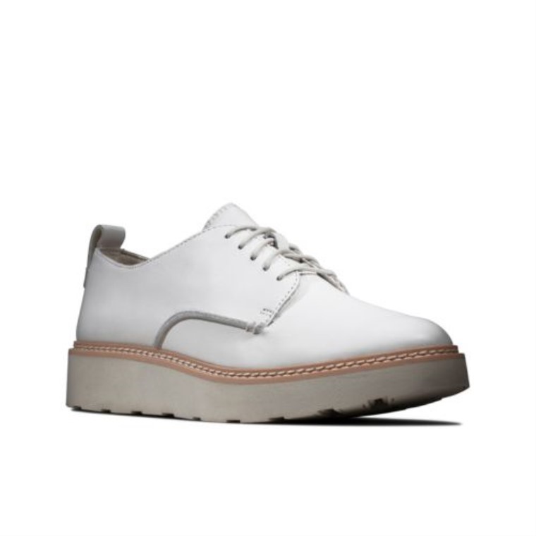 Rastro Caminar Cuero Blanco Clarks
