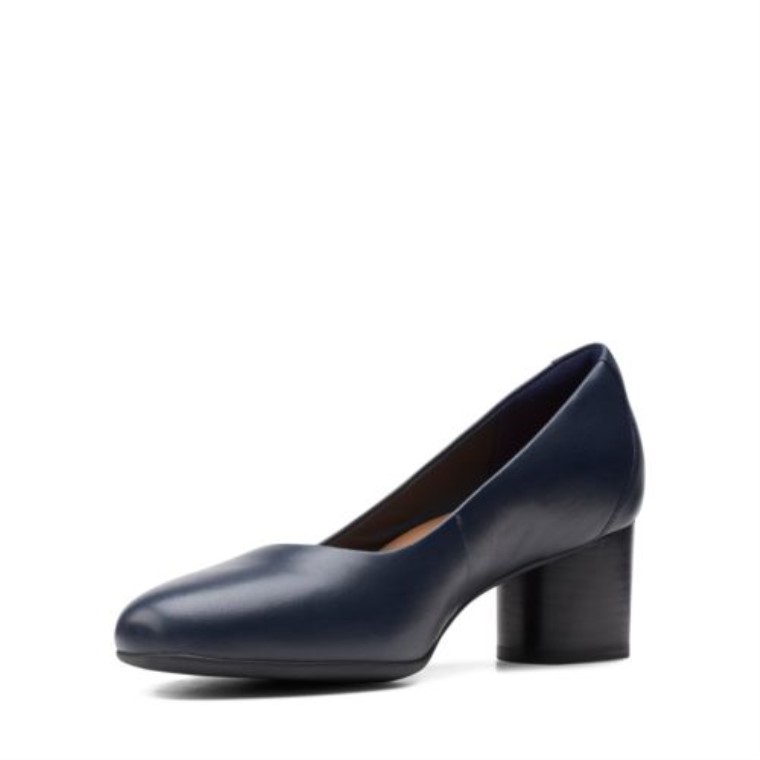Un Cosmo Vestido Azul Marino Cuero Clarks