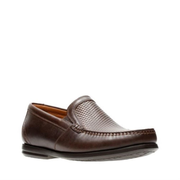 Un Gala Libre De Cuero Marrón Clarks
