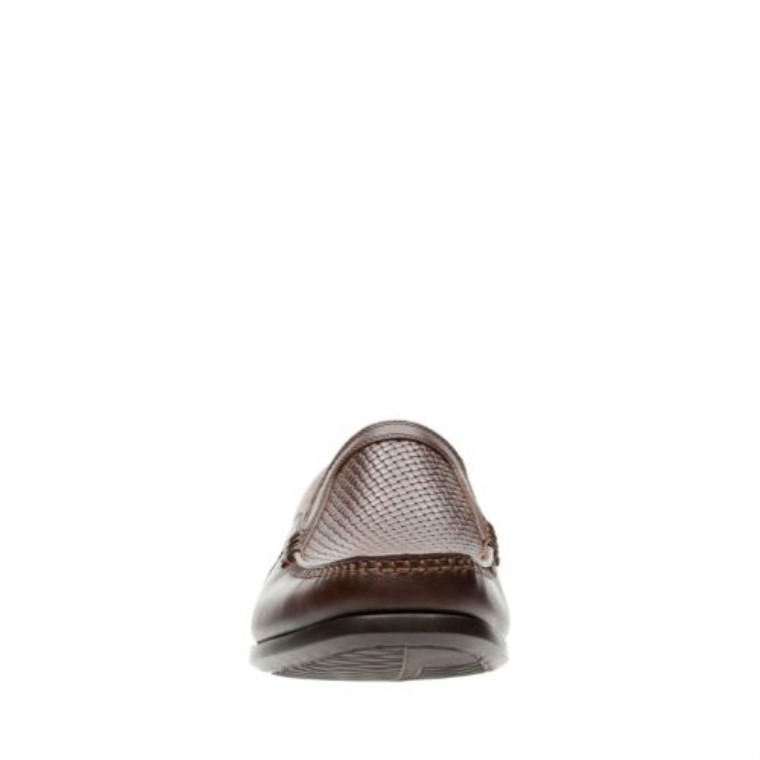 Un Gala Libre De Cuero Marrón Clarks