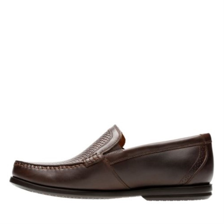 Un Gala Libre De Cuero Marrón Clarks
