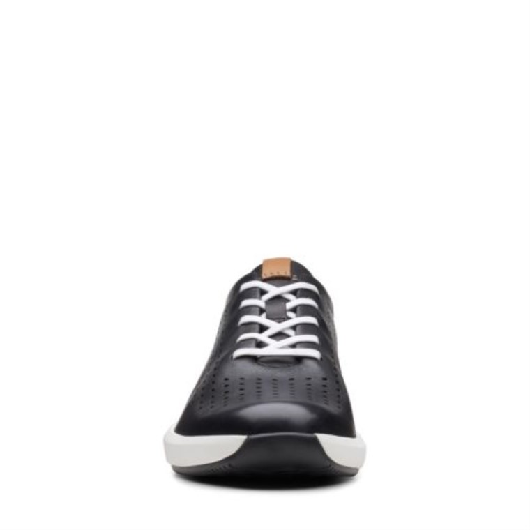 Un Rio Corbata Clarks Cuero Negro