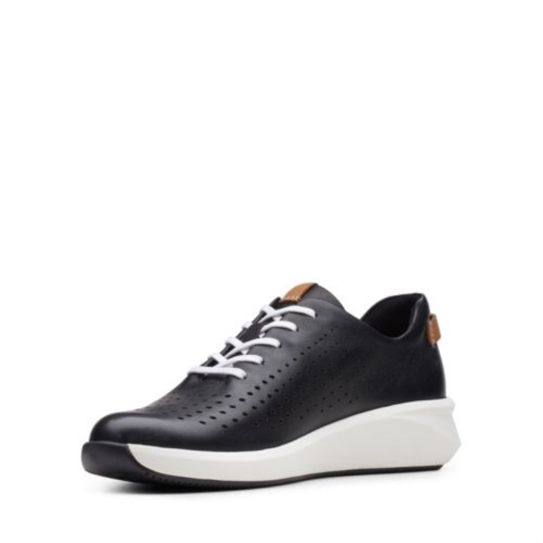 Un Rio Corbata Clarks Cuero Negro