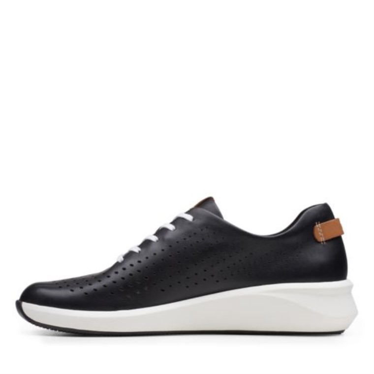 Un Rio Corbata Clarks Cuero Negro