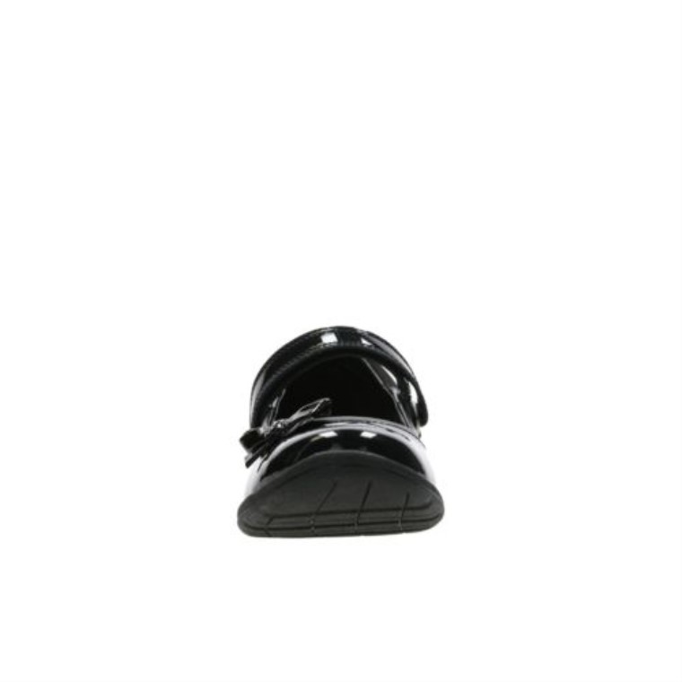 Estrella De Riesgo Inf H Fit Clarks Charol Negro