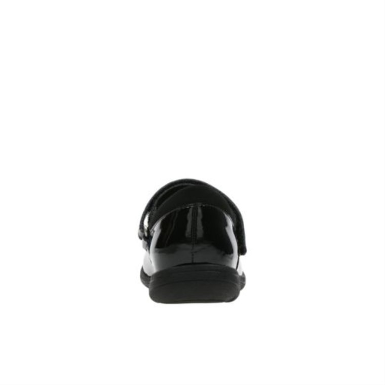 Estrella De Riesgo Inf H Fit Clarks Charol Negro