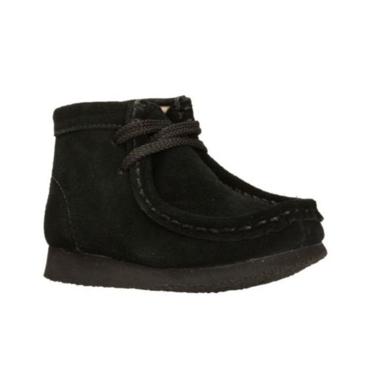 Wallabee Bt Inf G Fit Negro Sde Clarks