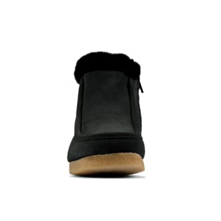 Wallabee Escarcha Clarks Negro Sde