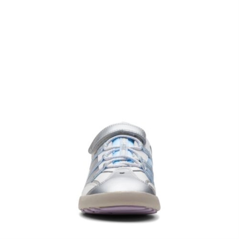 Blanco Clarks Risa Lite Jnr G Ajuste