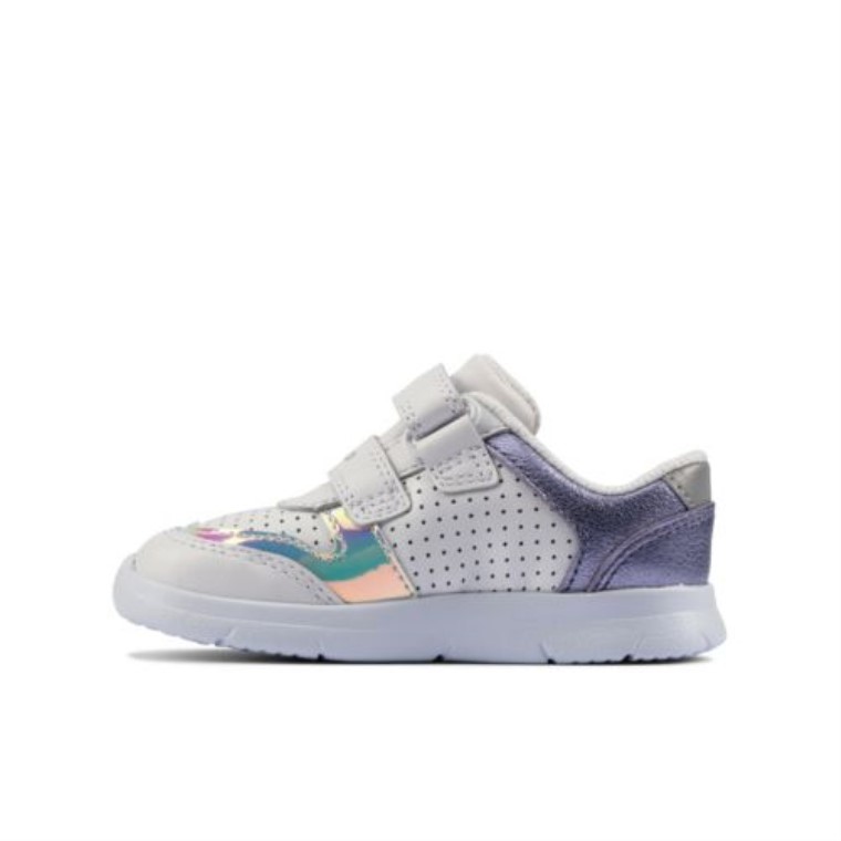 Cuero Blanco Clarks Ath Shell Fst G Ajuste