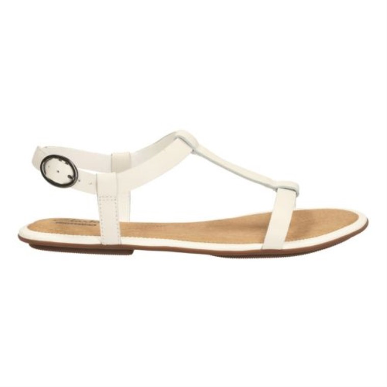 Cuero Blanco Clarks Risi Hop