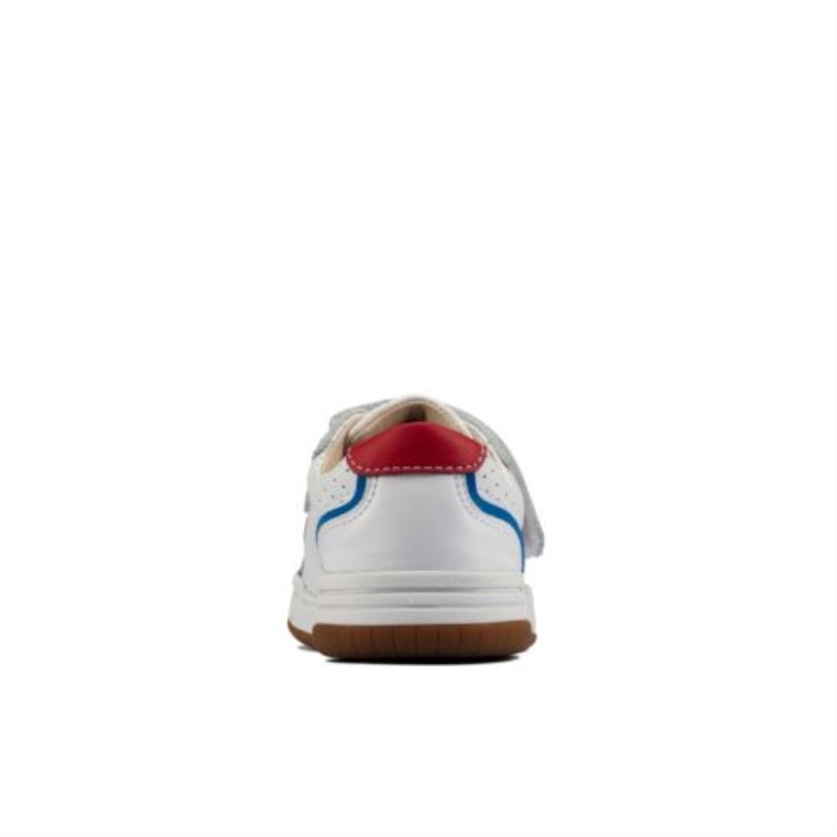 Cuero Blanco Fawn Solo Jnr F Fit Clarks
