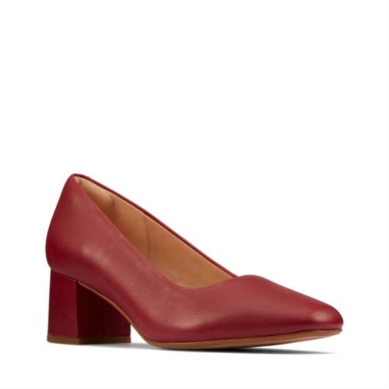 Cuero Vino Transparente 55 Corte Clarks
