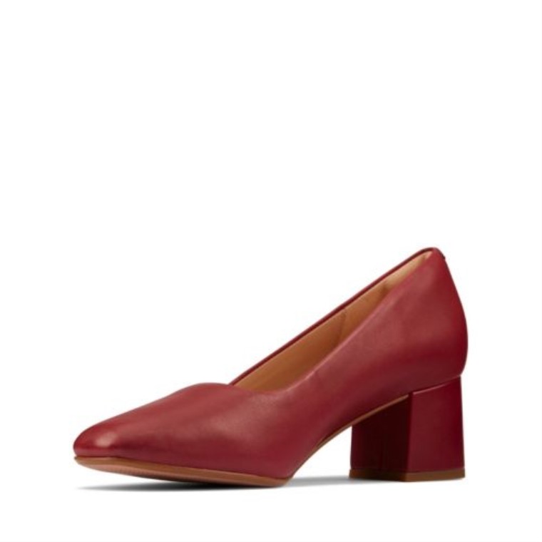 Cuero Vino Transparente 55 Corte Clarks