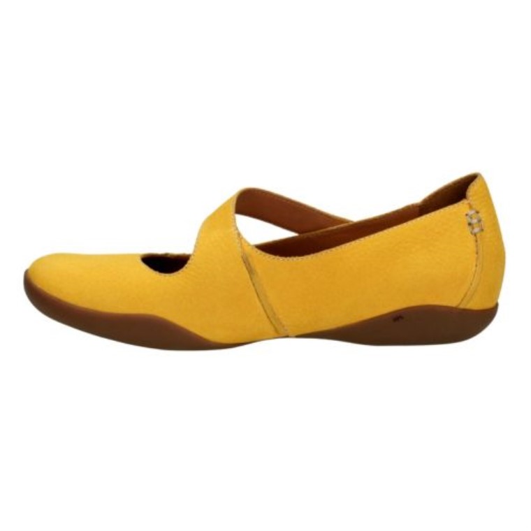 Amarillo Bajo Cuero Clarks Felicia Ciruela