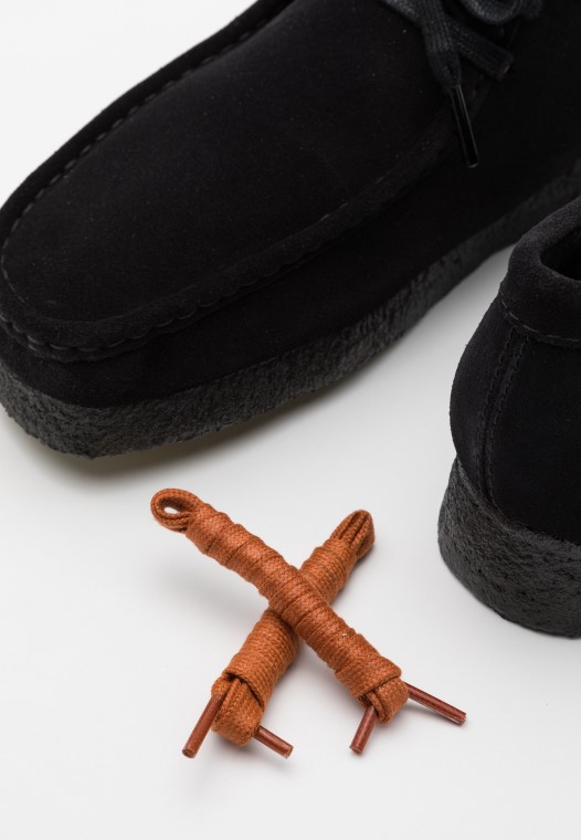 Wallabee Casual Con Cordones Clarks Negro