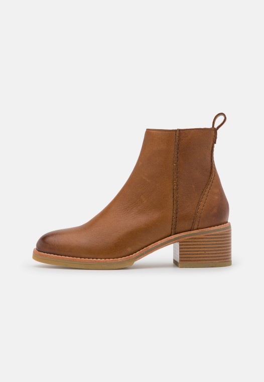 Botines Con Cremallera Cologne Marrón Oscuro Clarks