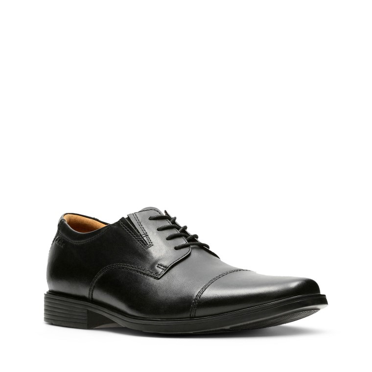 Gorra Tilden De Cuero Negro Clarks