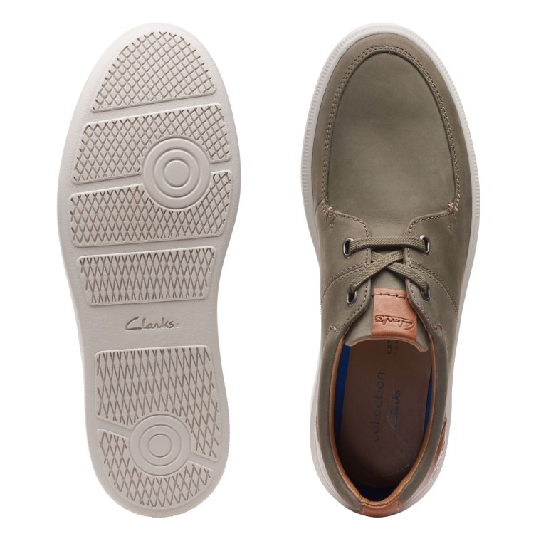 Nubuck Oliva Clarks Cambro Encaje