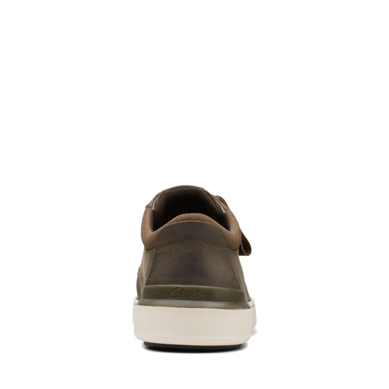 Derby Clarks Court Lite Cuero Verde Oliva