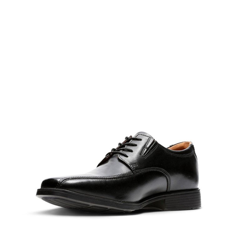 Clarks Cuero Negro Tilden Caminar