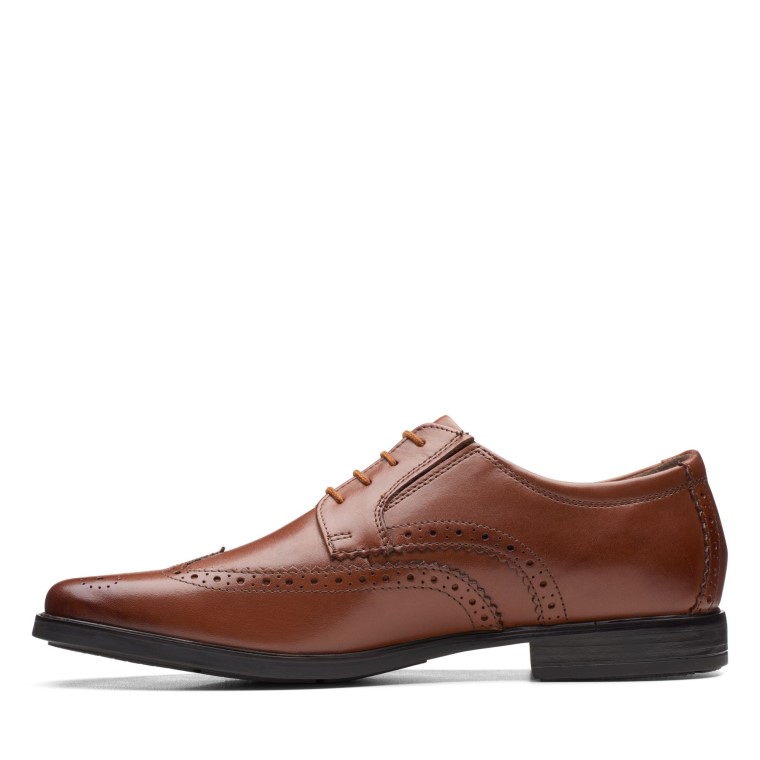 Ala De Howard Cuero Marrón Oscuro Clarks