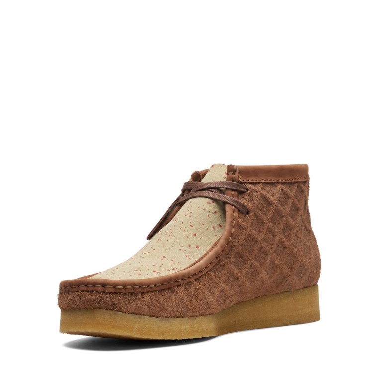 Botas Wallabee Clarks Marrones/rojas