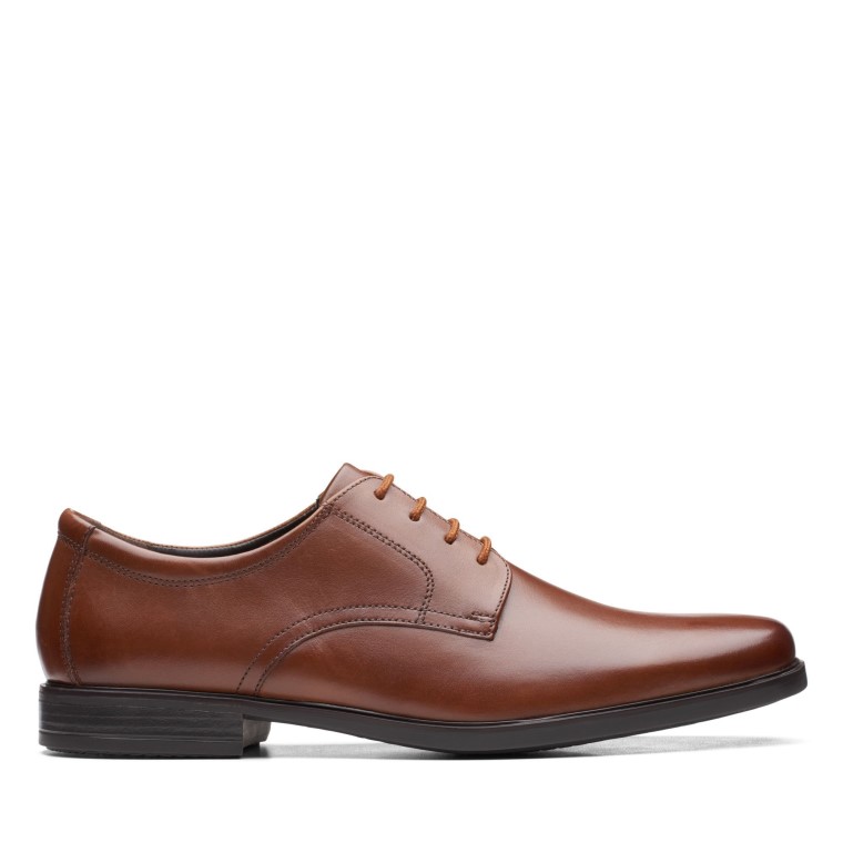 Howard Walk Clarks Cuero Marrón Oscuro