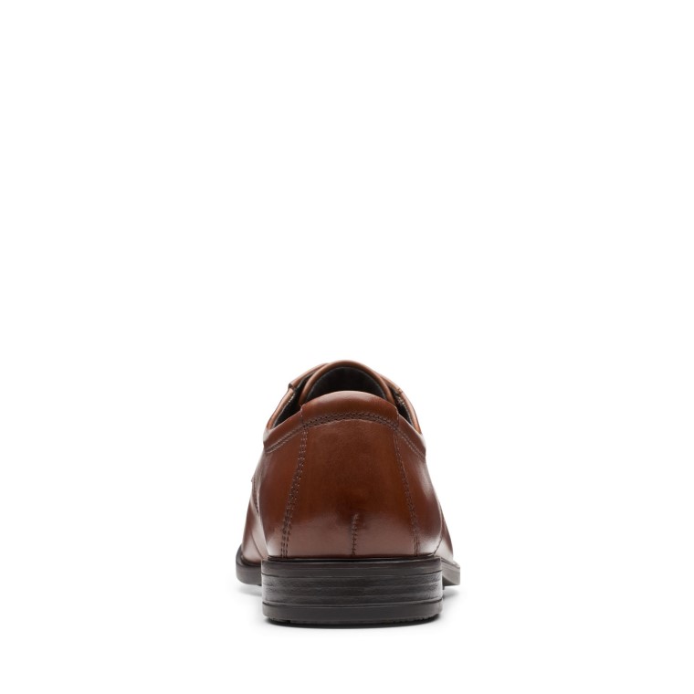 Howard Walk Clarks Cuero Marrón Oscuro