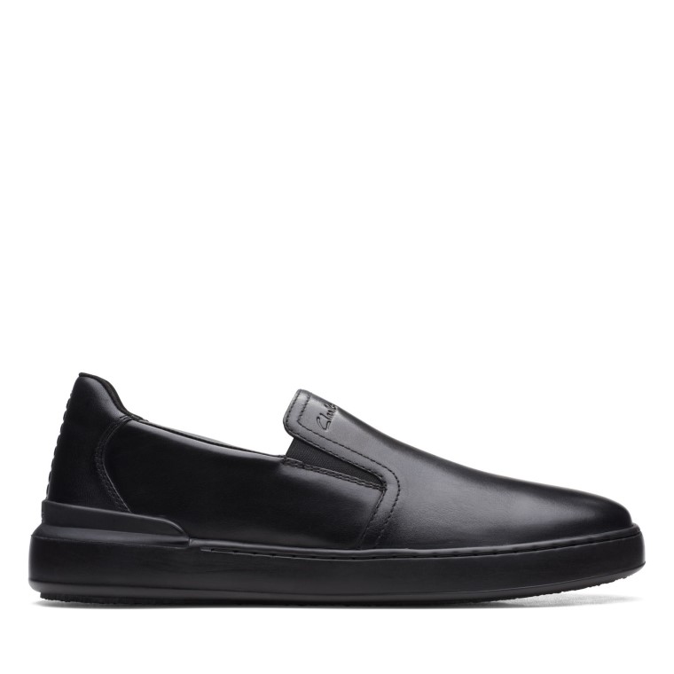 Slip Court Lite Cuero Negro Clarks