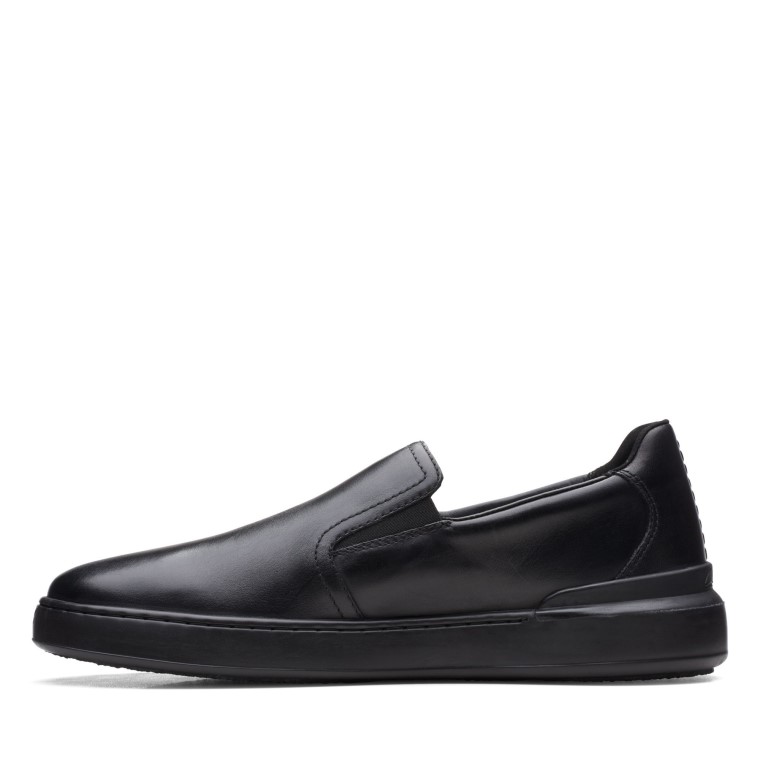 Slip Court Lite Cuero Negro Clarks