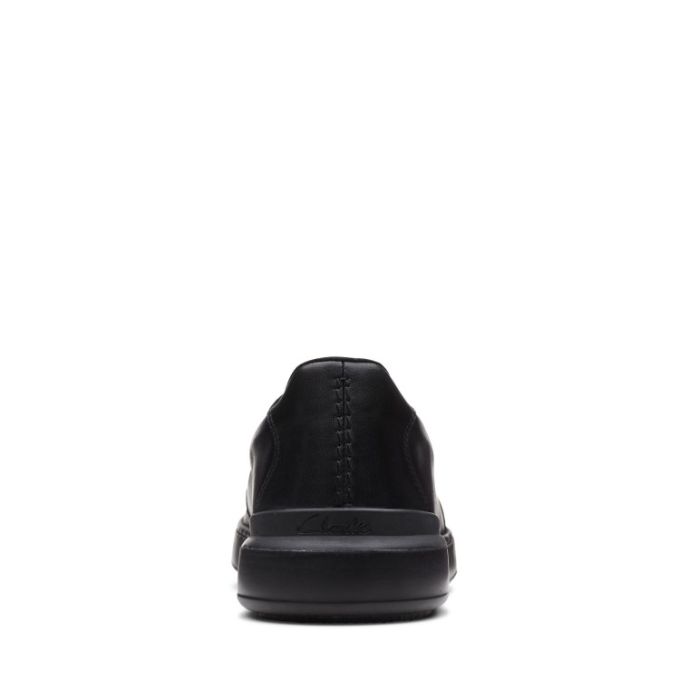 Slip Court Lite Cuero Negro Clarks
