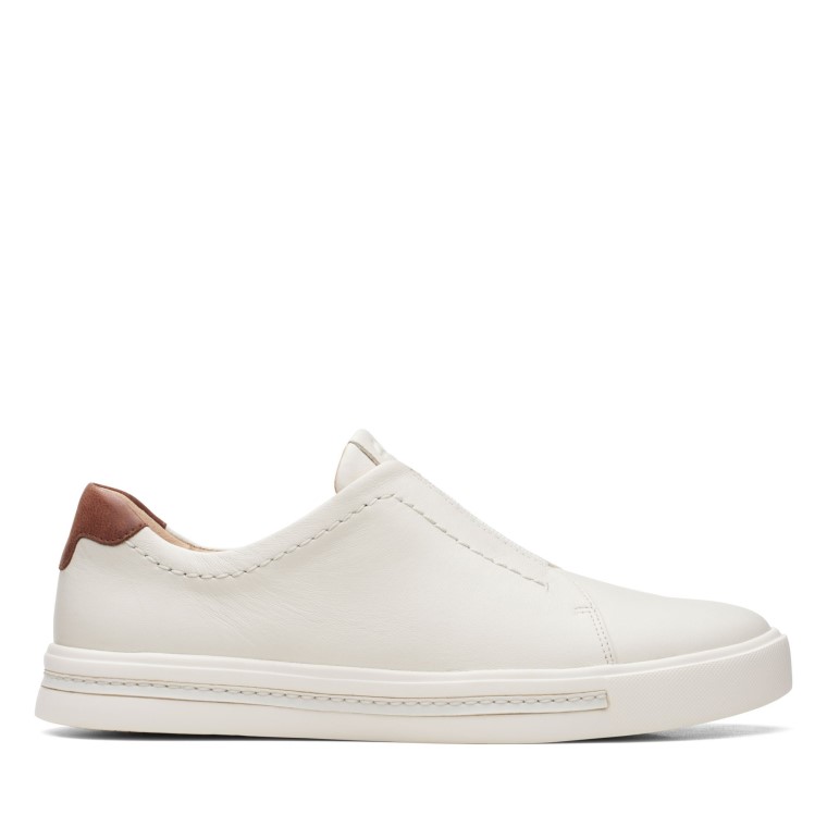 Cuero Blanco Clarks Un Maui Fácil