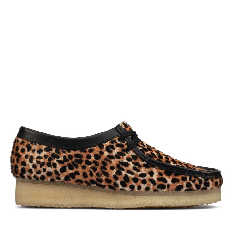 Wallabee Con Estampado De Leopardo De Clarks