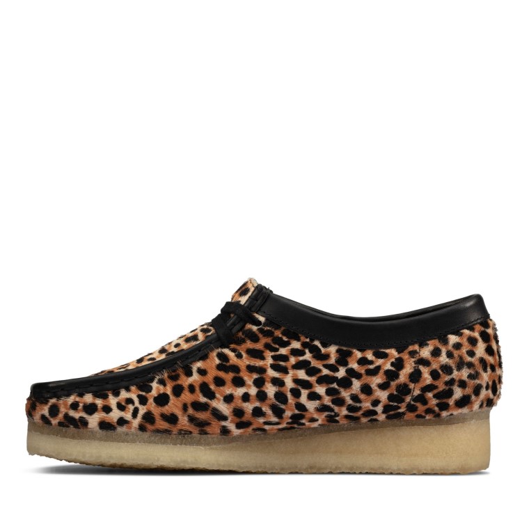 Wallabee Con Estampado De Leopardo De Clarks