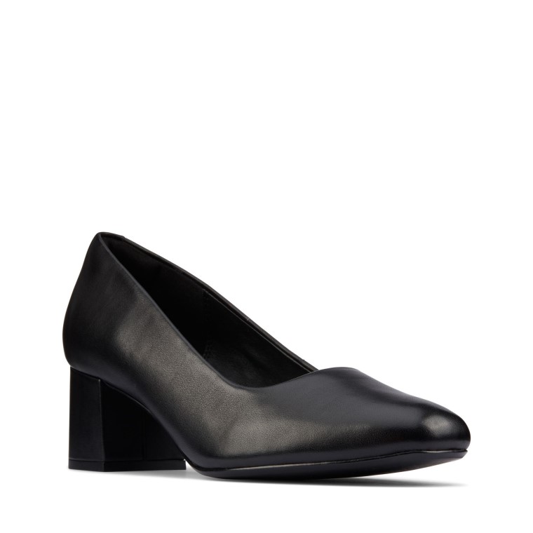 Cuero Negro Clarks Sheer 55 Corte