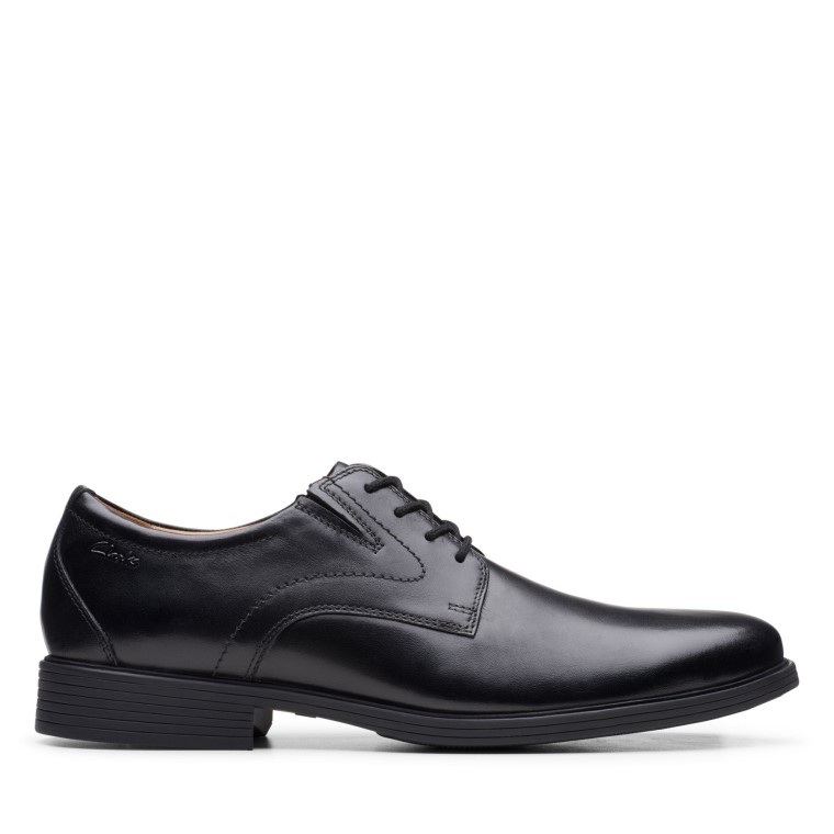 Cuero Negro Whiddon Liso Clarks