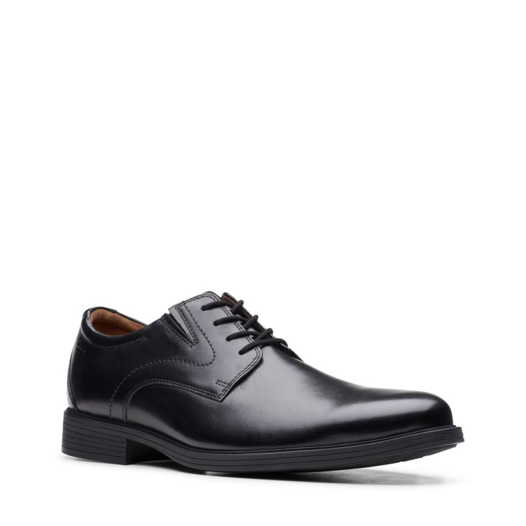 Cuero Negro Whiddon Liso Clarks