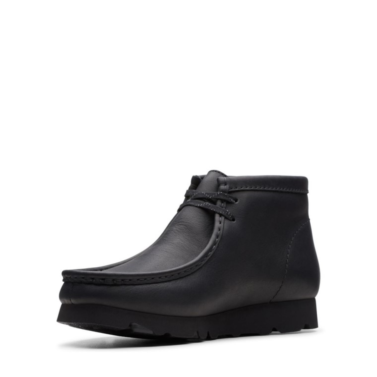 Wallabee Bt Gtx Clarks Cuero Negro