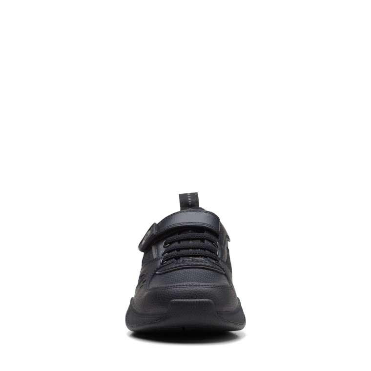 Cuero Negro Clarks Grip Comercio O