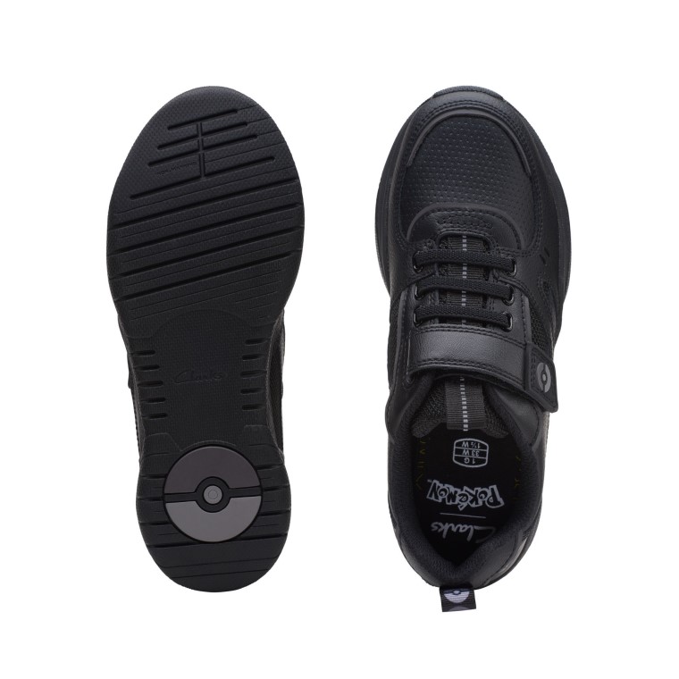 Cuero Negro Clarks Grip Comercio O