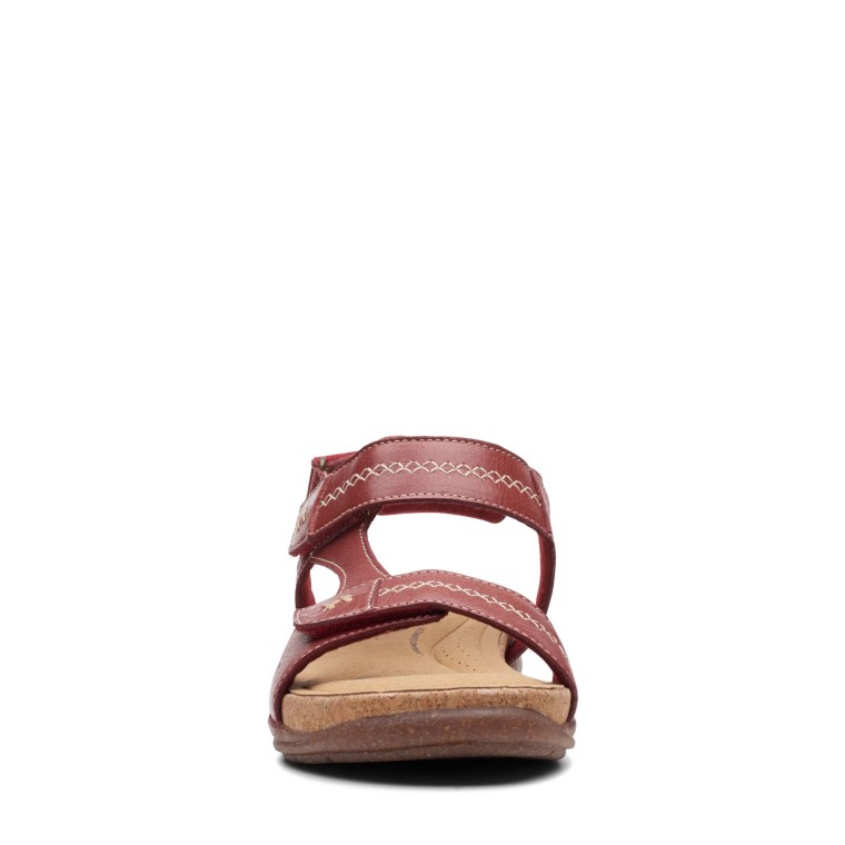 Roseville Mae Cuero Rojo Clarks