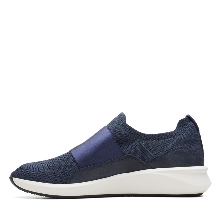 Un Rio Knit Clarks Navy Combi