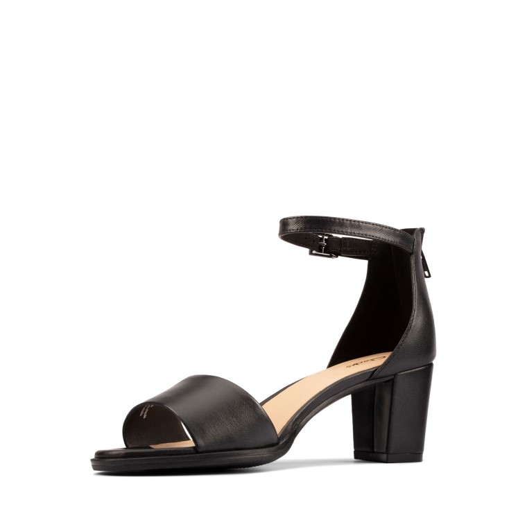 Kayl 60 2 Partes Clarks Cuero Negro